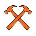 MetalHead Mechanical crossed-hammers logo